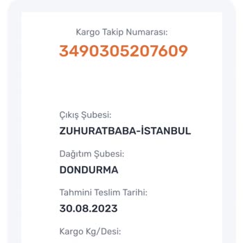 Trendyol Aras Kargo'yla Gelen Kargomun Nedensiz Bir Şekilde İadeye Gönderilmesi