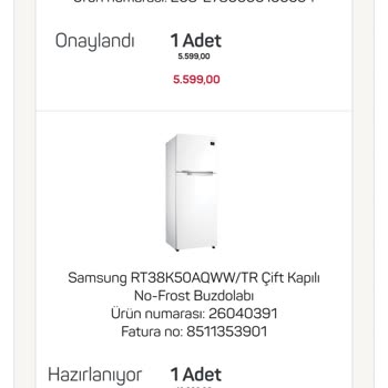 A101 Teslim Edilmeyen Sipariş
