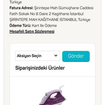 A101 Teslim Edilmeyen Sipariş