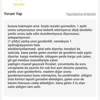 Trendyol Çözümü Bulmuyor, Umursamamak Bu
