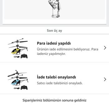 Amazon Sitesinden Alınan Ürünlerinin Para İadesinin Yapılmaması