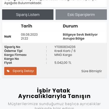 İşbir Yatak Teslimat Ve Çağrı Merkezi Sorunu