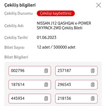 Vodafone'dan Bilet Aldım Ve Kazandım Ama Arabamı Alamadım