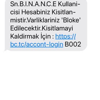 Binance'den Gelen Asılsız Ve Sahte Mesaj Şikayeti
