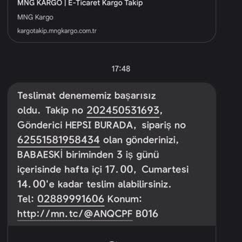MNG Kargo Adresime Lütfen Teslim Edin