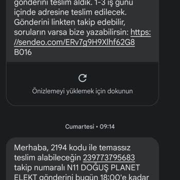Sendeo Teslim Edilmeyen Kargo