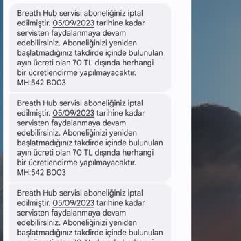 Breath Hub Vodafone Ücret Artışı İtirazı