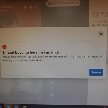 Facebook 24 Saat Kısıtlama Uyarısı