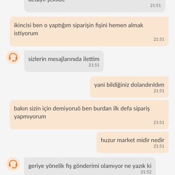 ----Trendyol Market Ve Huzur Hipermarket Pişmanlıktır---