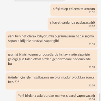 ----Trendyol Market Ve Huzur Hipermarket Pişmanlıktır---