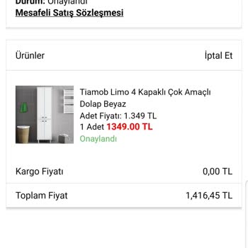 A101 Satın Alınan Ürünün Zamanında Elime Ulaşmaması