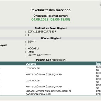 UPS Türkiye Uzak Bölge Ve Temsilci Terbiyesizliği