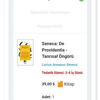 Kidega Teslimat Hızı/ Kargo Oluşturulmadı