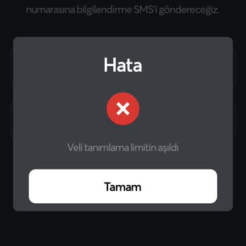 Papara Veli İzin Limitim Doldu
