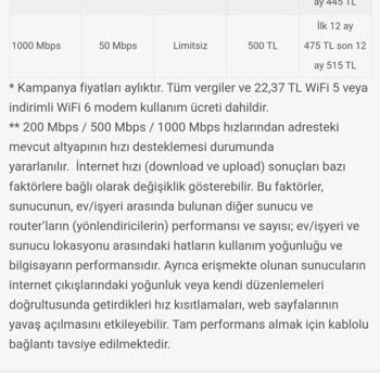 Superonline Sitesinde Güncel Aktif Olan Kampanyanın Geçerli Olmadığı