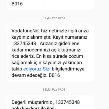 Vodafone Net Bağlantıda Kopma Sorunu