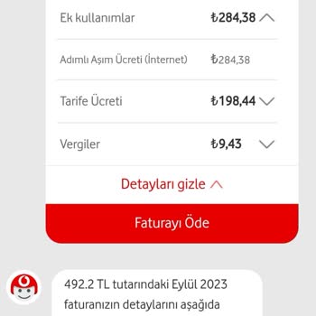 Vodafone Faturayı Adımlı Asim Ücreti Adı Altında Yalan Karıştırmış