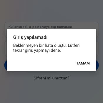 Instagram'a Giriş Yapamıyorum
