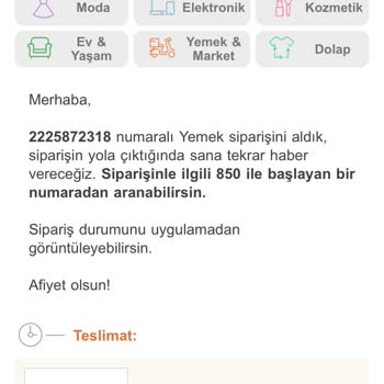 KFC Trendyol Yemek Siparişim Eksik Geldi