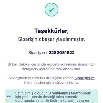 Teknosa Yenilenmiş Telefon Sipariş İptali