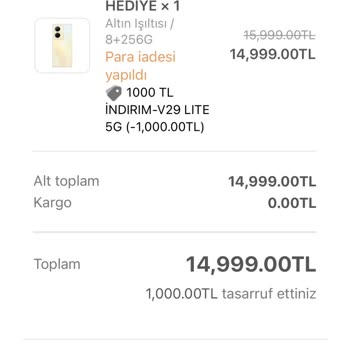 Vivo Türkiye Firmasından Aldığım Telefonun İadesi 15 Gündür Yapılmadı