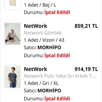 Morhipo'dan İptal Edilen Ürünler Ve Kargo Kesintisi