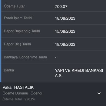 Yapı Kredi Bankası Rapor Param Yatmadı