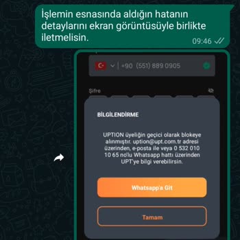 UPT Üyelik Hatası Ve İletişim Sorunu