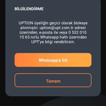 UPT Üyelik Hatası Ve İletişim Sorunu