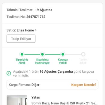 Gelmeyen Baza Başlık Trendyol Yataş