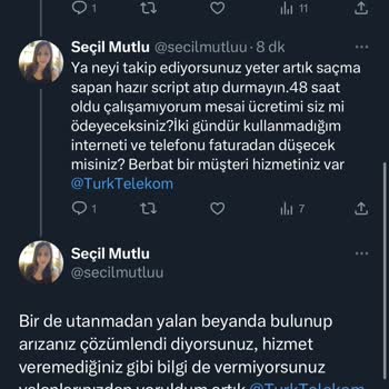 Türk Telekom'un 48 Saattir İnternet Ve Telefon Hizmeti Vermemesi