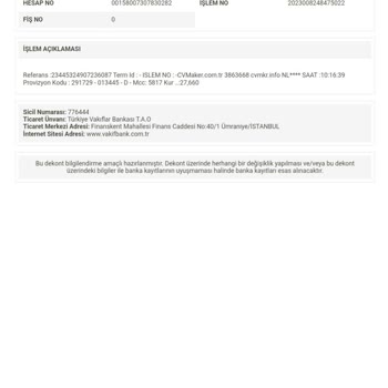 CV Maker Haberim Olmadan 115 TL Para Çekti
