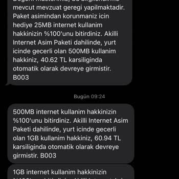 Vodafone Akıllı İnternet Aşım Paketi