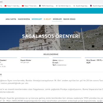 Kültür Ve Turizm Bakanlığı Sagalassos Antik Kenti Girişindeki Güvenlik Sorunu