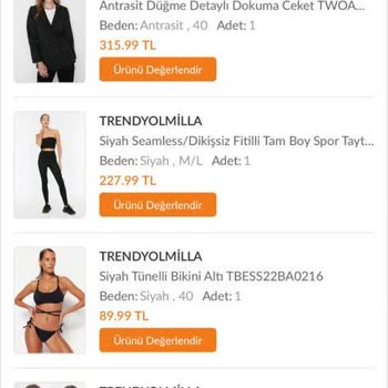 Trendyolmilla Firması 8 Adet Ürün Göndermeyip Paramı Geri Ödemiyor