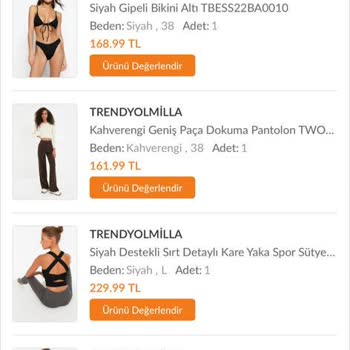 Trendyolmilla Firması 8 Adet Ürün Göndermeyip Paramı Geri Ödemiyor