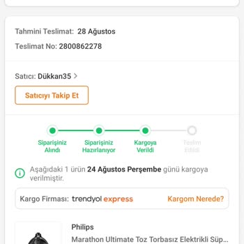 Trendyol Gelmeyen Siparişin İptali Ve Para İadesi İsteğim Car