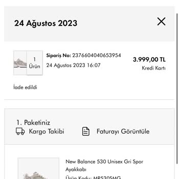 SuperStep Yanlış Ürün Gönderimi