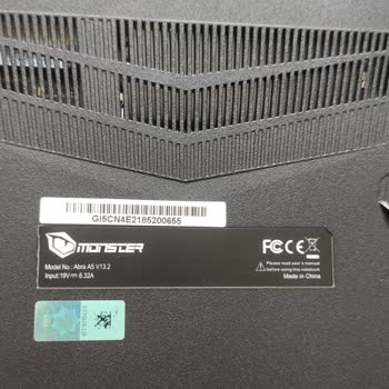 Monster Abra A5 Siyah Ekran