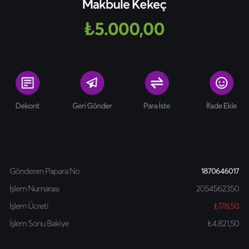 Papara İzinsiz İşlem Ücreti