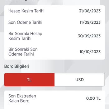 Ziraat Mobil Kredi Kartı Borç Bakiye Hatası