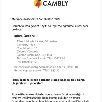 Cambly Ücret İadesi Bekliyorum