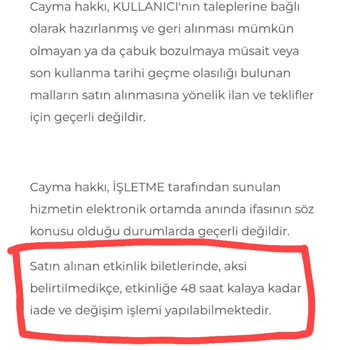 Bubilet "Bilet Değişikliği Yapılabilir" Hizmetini Uygulamıyor