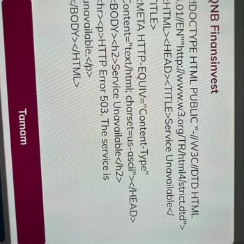 QNB Finansinvest Uygulamasına Giriş Yapılmıyor!