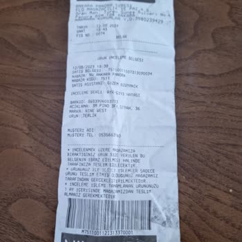 Nine West Ürün Kalitesizliği Müşteri Memnuniyetsizliği