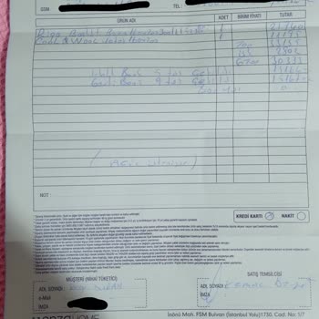 Enza Home Ürünün Eksik Teslimi
