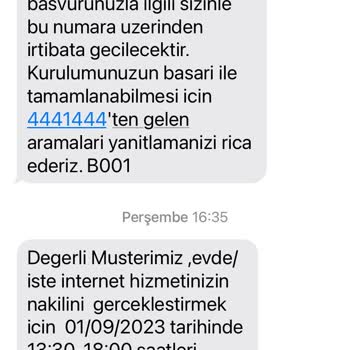 Türk Telekom İnternet Randevunuza Sadık Kalın Lütfen
