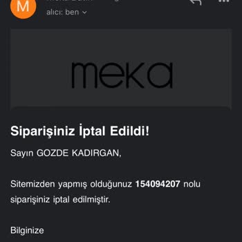 Meka Butik Ücret İadesi Yapmıyorlar WhatsApp Ve Maillere Cevap Vermiyorlar