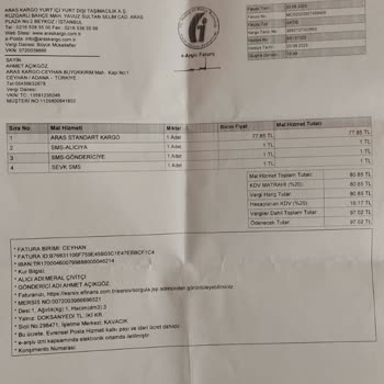 Ulaştırma ve Altyapı Bakanlığı Kargo Şirketi Bilgi Vermemesi, Ücret İade, Kargonun Geri Gitmesi