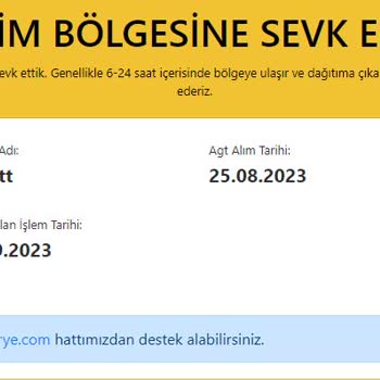 AGT Kurye (aynigunteslim.com) Türk Telekom'dan Sipariş Ettiğim Modem Hala Gelmedi